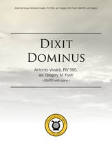 Dixit Dominus SATB choral sheet music cover